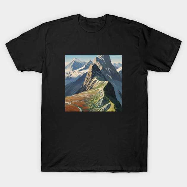 Mountain Vintage Outdoor Rocks Fauna Since T-Shirt by Flowering Away